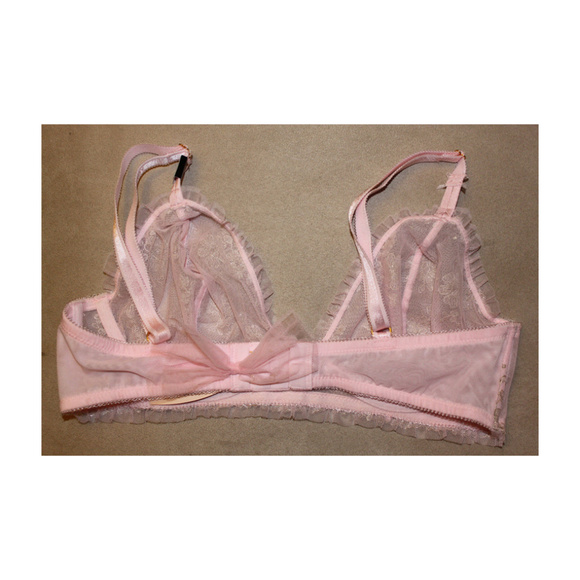 Victoria's Secret Pink Sheer Lace Bra 32D 34D 36C - Picture 3 of 3
